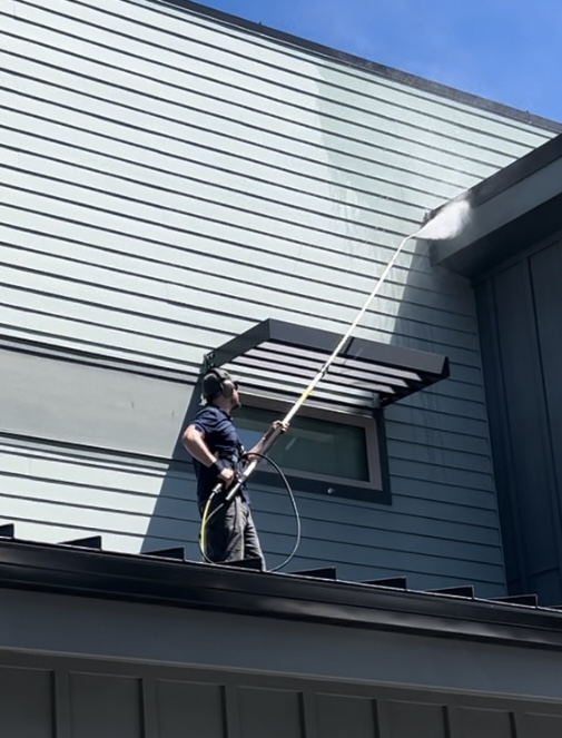 window cleaning window washing gutter cleaning house cleaning pressure washing home service bend Oregon central Oregon ladder work chores exterior services power washing gutter guards